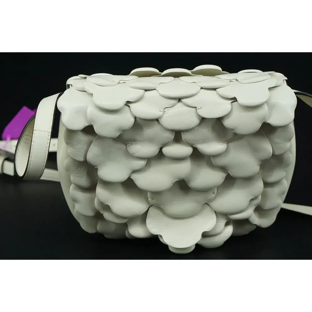 Valentino Garavani Atelier Rose 03 Small Leather Shoulder Bag Ivory Flower $2995